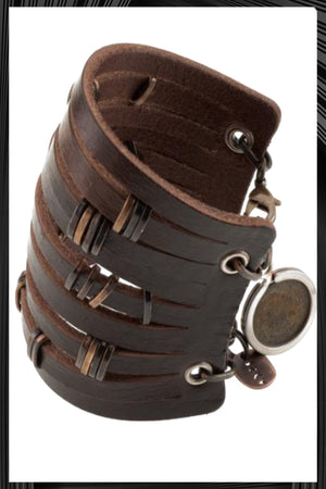 Leather Ducats Cuff | Free Delivery - Quick Shipping