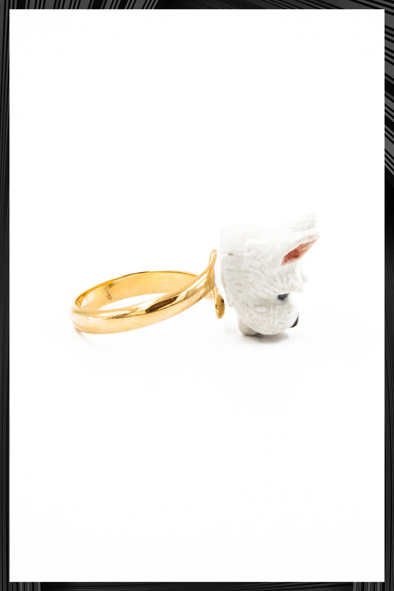 Scottie Dog Gold Ring | Quick Shipping