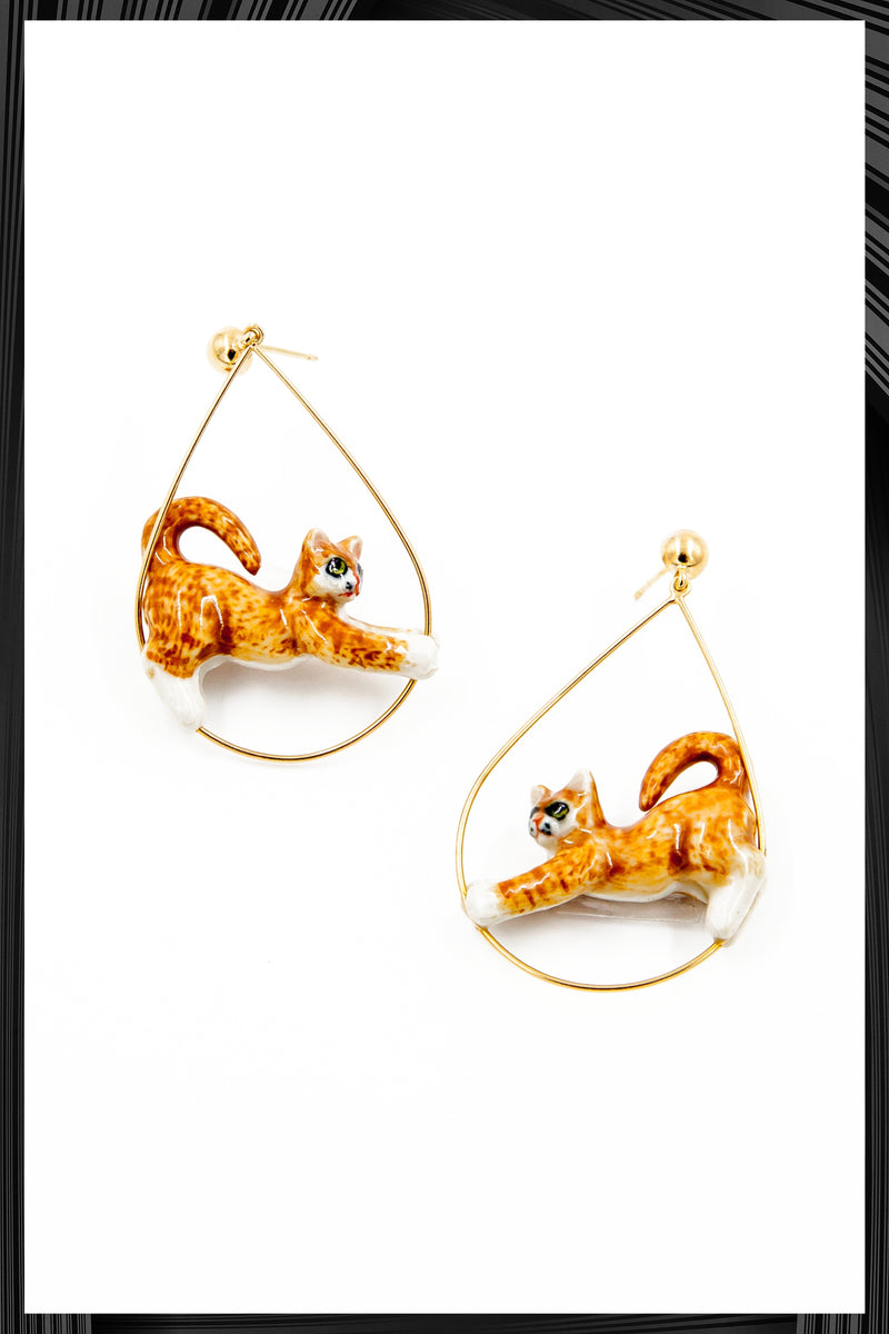 Ginger Cat Hoops | Quick Shipping – Iris Trends