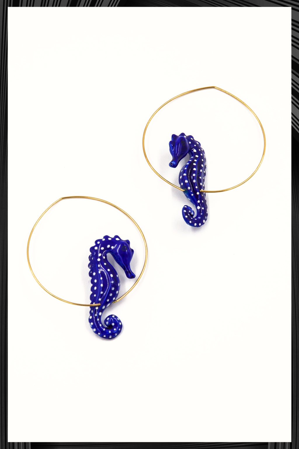 Blue Seahorse Hoops | Quick Shipping