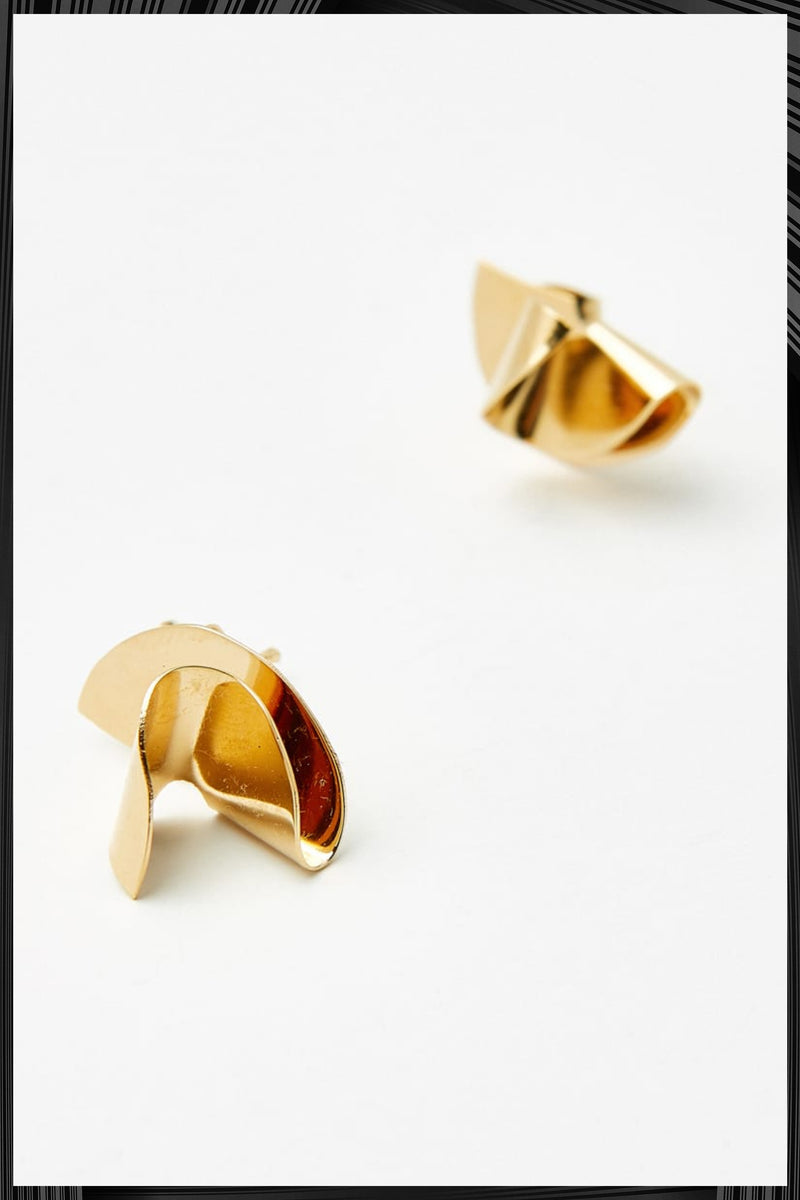 Gold Blanco Mini Earrings | Quick Shipping