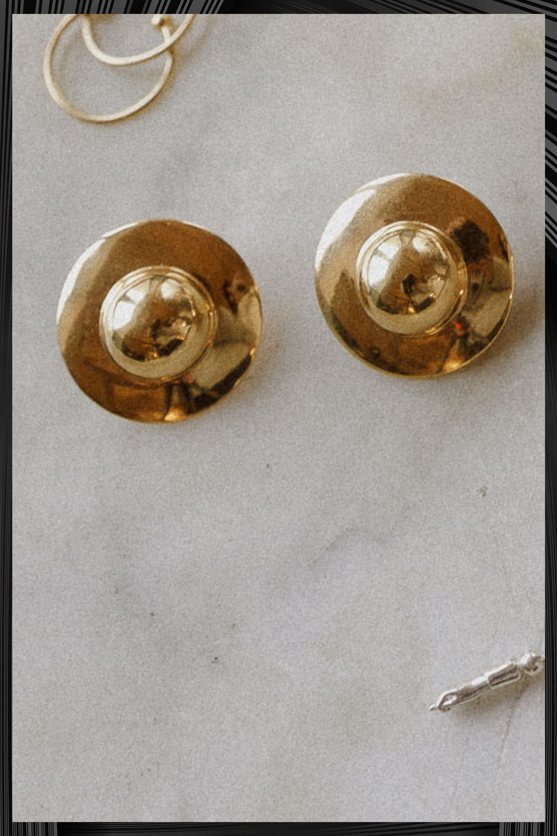 Gold UFO Earrings | Free Delivery - Quick Shipping