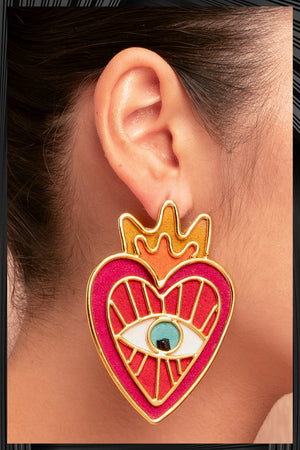 Milagros Del Corazon Earrings  | Free Delivery - 3 Week Shipping