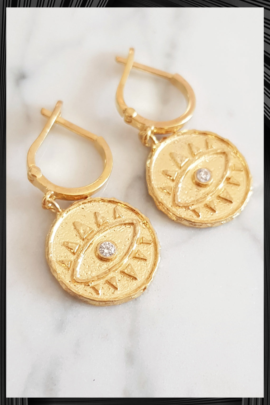 Evil Eye Hoop Earrings | Free Delivery - Quick Shipping