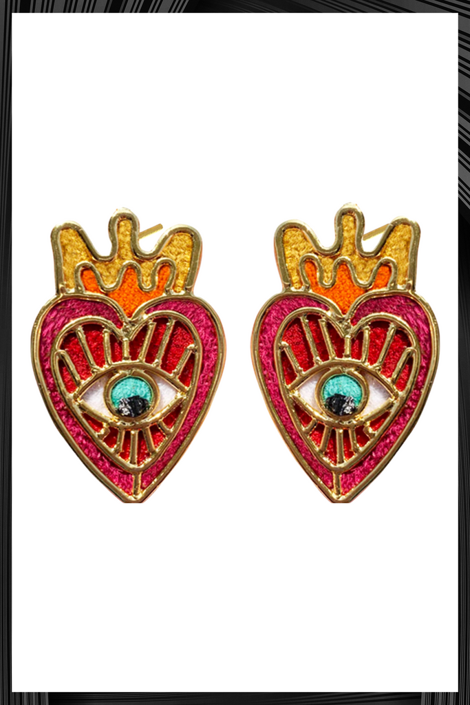 Milagros Del Corazon Studs | Free Delivery - 3 Week Shipping