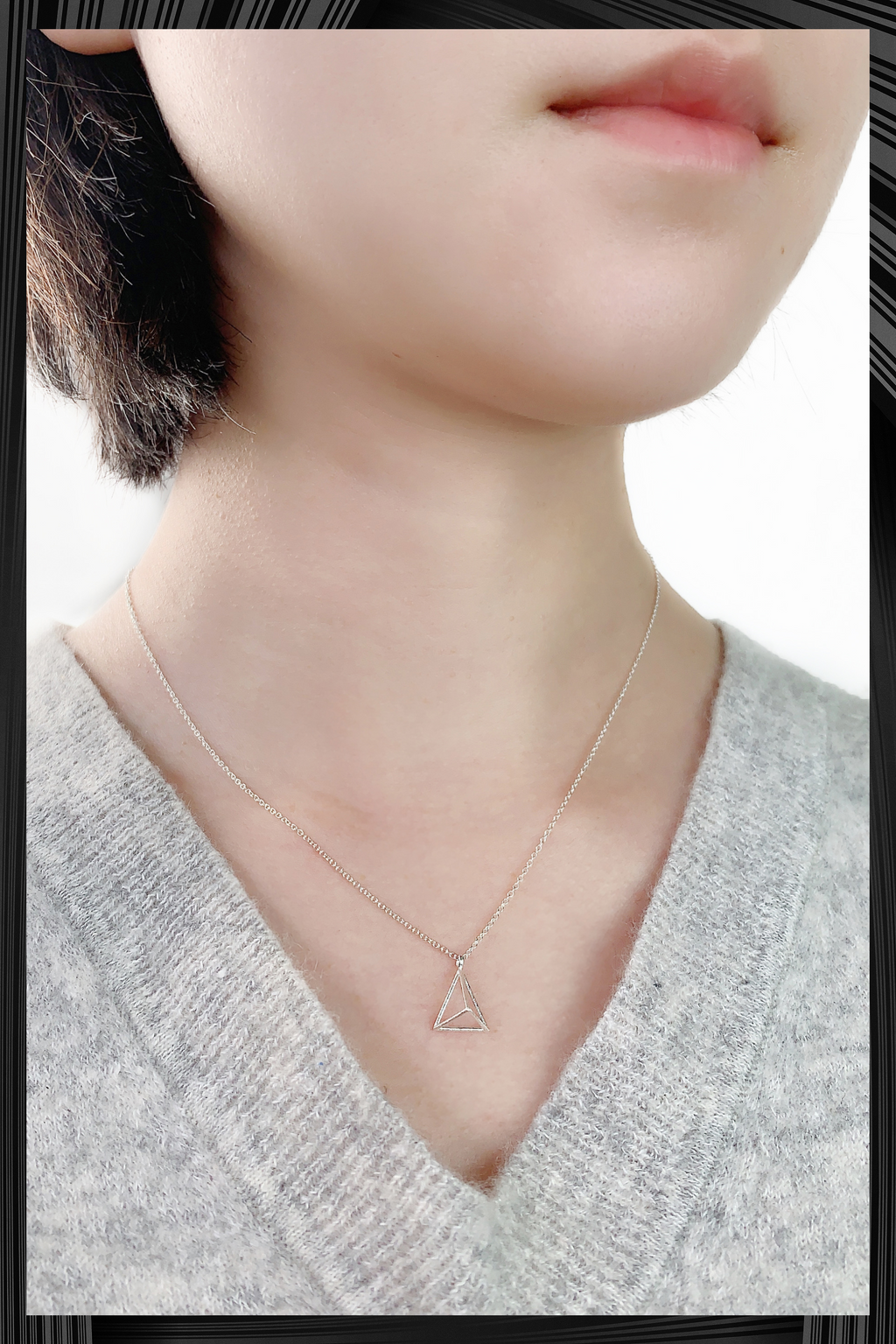 Petite Triangle Necklace | Quick Shipping