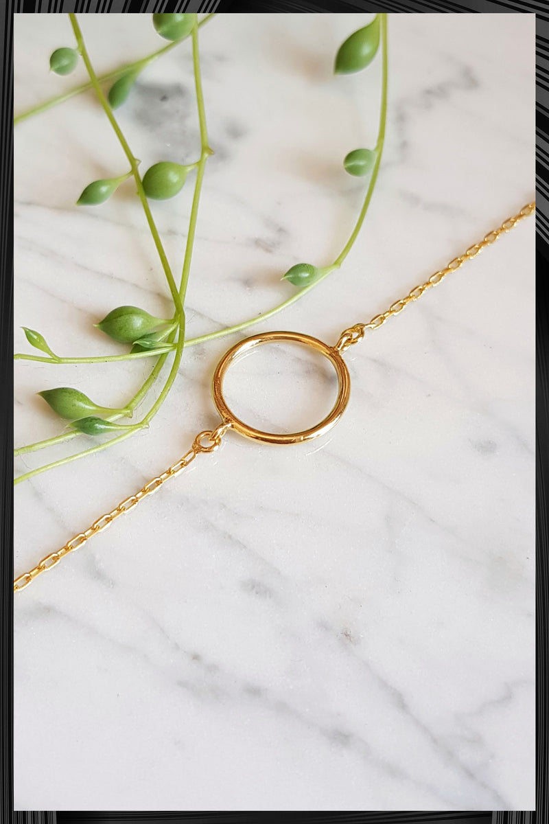 Gold Circle Bracelet | Quick Shipping