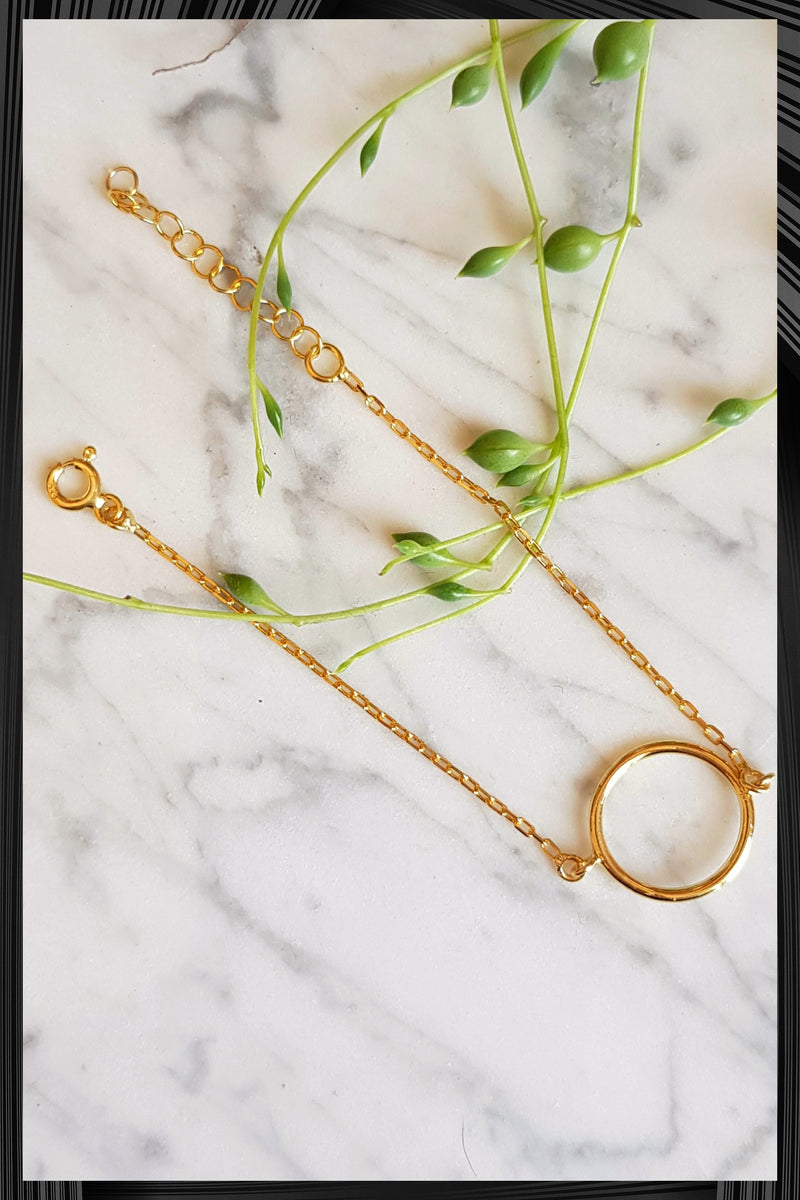 Gold Circle Bracelet | Quick Shipping