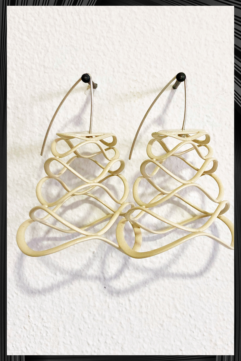 Beige Bell Earrings | Quick Shipping