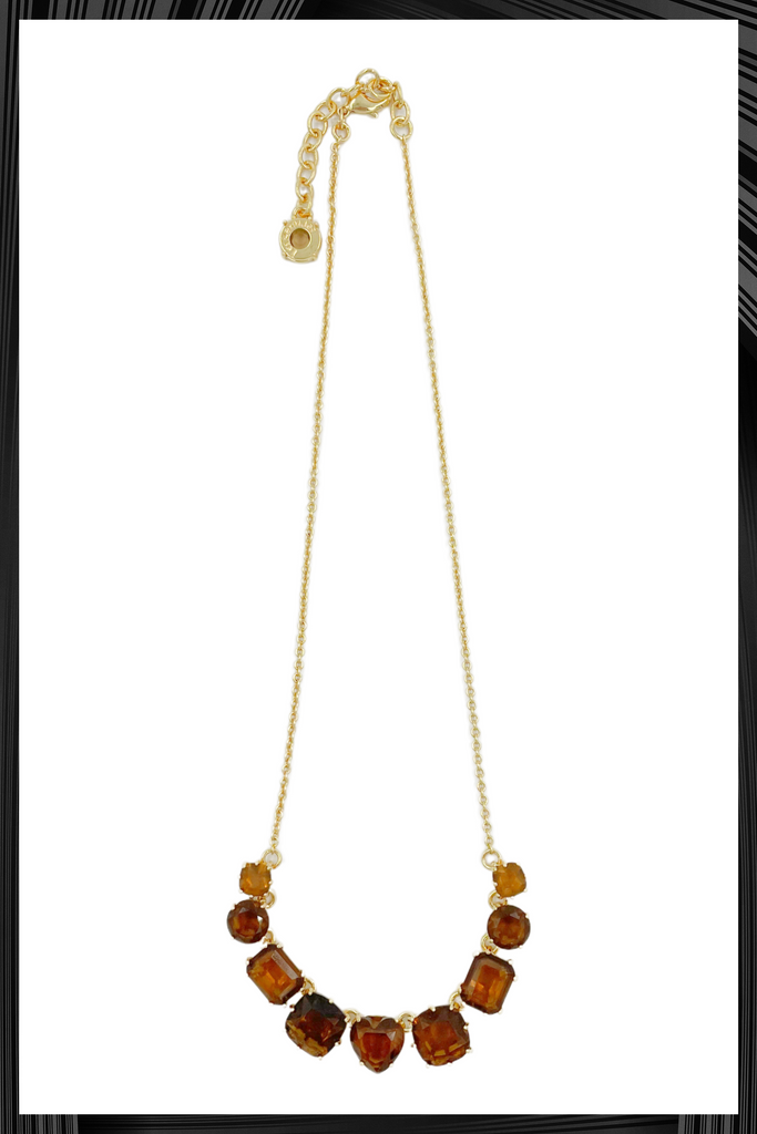 Topaz Diamante Nine Stone Necklace | Quick Shipping