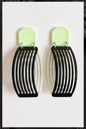 Black & White Optical Earrings | Free Delivery - Quick Shipping