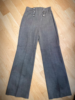 1990s Gray Escada Pants Suit