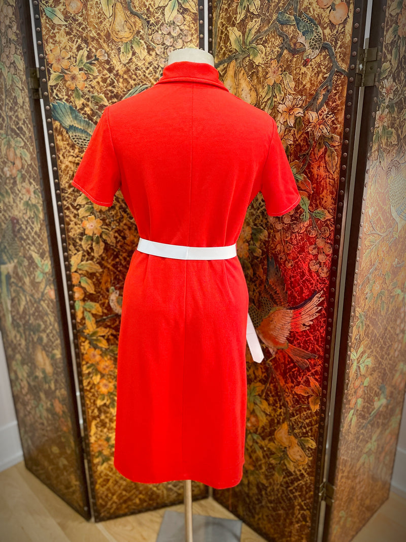 1970s Red Gogo Dress